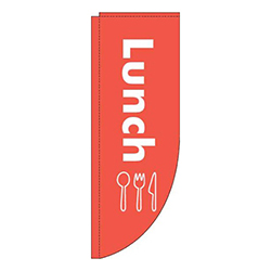 Lunch赤Rのぼり(棒袋仕様)
