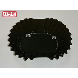 セイコー おかずカップ ラミケースOPP小判6号黒 500枚