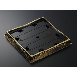 中央化学 寿司容器 HS 天城 30-5 まきえ金-BK 本体