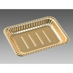 エフピコ オードブル容器 ティアラ角皿22-17 本体 金