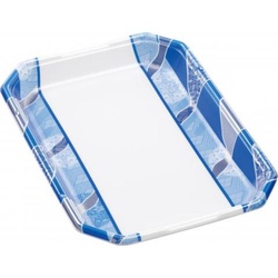 発泡トレー しゃぶしゃぶ長3.5人浅LS 鮮彩青 エフピコ