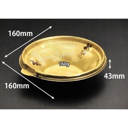 リスパック どんぶり容器 バイオ のぞみ 丸160-43B 本体 K-ウォール金J10