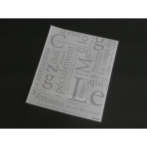 カマス袋 カマス GT(透明タイプ) No.3 洋柄ホワイト バラ 福助工業