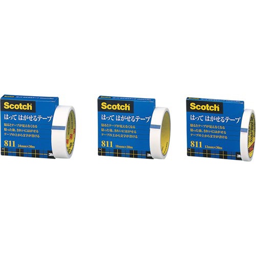 スコッチ　はってはがせるテープ　大巻　２４ｍｍ