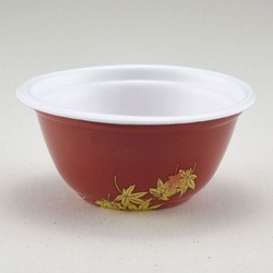 どんぶり容器 D-30(本体)あかもみじ 青葉紙業