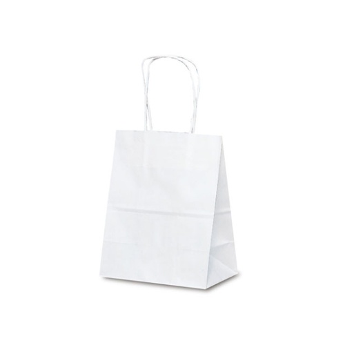 紙手提袋 1217 自動紐手提袋 T-2 白無地 ベルベ