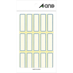 セルフラベル　青枠　１５面　１８シート（２７０片）
