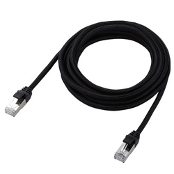 ＬＡＮケーブル　ＣＡＴ７　３ｍ　メッシュ　ブラック