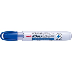 ボードマーカーユニお知らセンサー中字角芯　青１０本