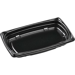 惣菜容器 MFP角デリ25-15(37) 本体 黒W エフピコ