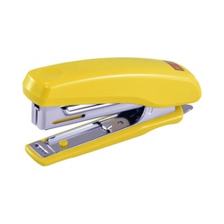コンパクトホッチキス１０号　イエロー　１００セット