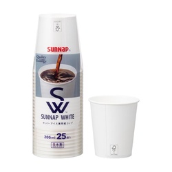 紙コップ サンナップ FMX SW ペーパーカップ 7オンス 205ml 25p