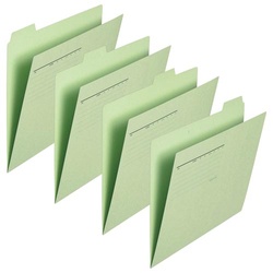 カットフォルダー　４山Ａ４横　グリーン