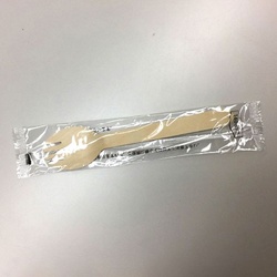 中央化学 使い捨てカトラリー 木製フォーク付スプーン 160 単袋入 透明