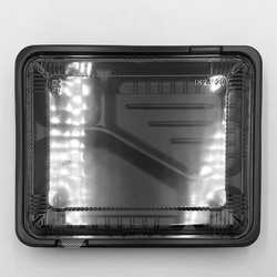 中央化学 弁当容器 CTガチ弁L IK24-20C2BK 本体 蓋セット