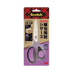 スコッチ　梱包開封シザーズ　７インチ　３本