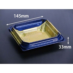 リスパック どんぶり容器 バイオデリカ 枠重 145B 本体 K-格式紺