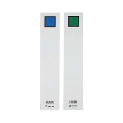 キングファイル背見出紙　Ａ４縦４０ｍｍ用青／緑Ｘ５