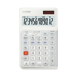カシオ人間工学電卓　ＪＥ−１２Ｄ−ＷＥ（ホワイト）