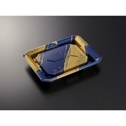 中央化学 寿司容器 HS澄板18-14 麻筆DB-BK 本体