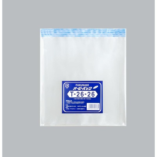 テープ有 OPP袋 オーピーパックC T-26-26 100枚入 福助工業
