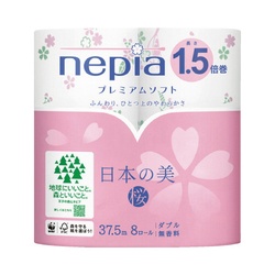 ネピアプレミアムソフト日本の美１．５倍Ｗ８個