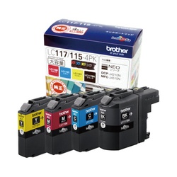純正インク　ＬＣ１１７／１１５ー４ＰＫ　４色Ｐ２個