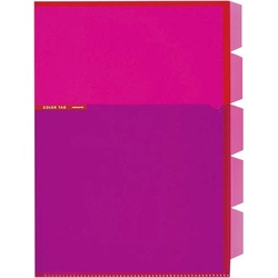 ５インデックスホルダーＡ４＜カラータグ＞ピンク