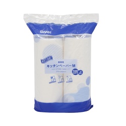 SWAN 業務用 キッチンペーパー M 1パック(100枚×2本)