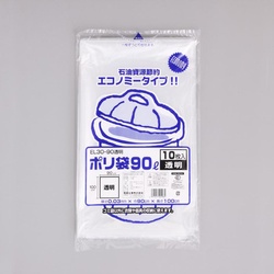 LDゴミ袋 ポリ袋 EL30-90 透明 福助工業