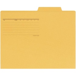 個別フォルダーエコノミー　イエロー　１０枚×３