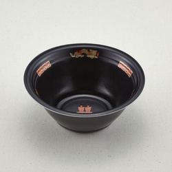 弁当容器 ラーメン 小(本体)耐熱黒龍(600) 青葉紙業