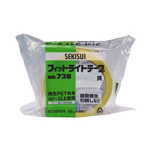 フィットライトテープＮｏ．７３８　黄　３０巻