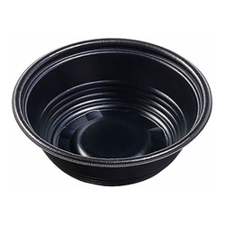 麺容器 MFPホット麺17(57)R 黒W エフピコ