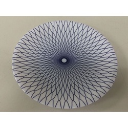 ニシキ 刺身容器 D-19 網目ブルー 本体