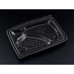 リスパック 弁当容器 バイオデリカ 枠膳 10-4 B 本体 黒