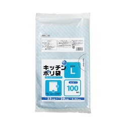 プラスプラスキッチンポリ袋Ｌ　１００枚