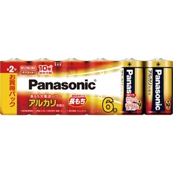アルカリ乾電池　単２　６本入