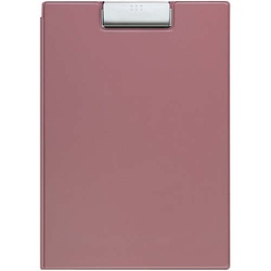 クリップホルダー（カバー付用箋挟）Ａ４桃　１０枚