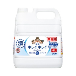 キレイキレイ薬用泡ハンドソープ　無香料　４Ｌ×３