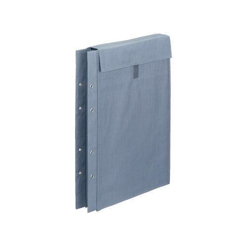 布製図面袋ファスナー式４穴　Ａ４サイズ対応