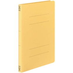 フラットファイルＶ樹脂とじ具　Ａ４縦　黄　１０冊