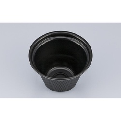 スープカップ TNラティス135-470 黒本体 シーピー化成