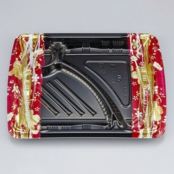 シーピー化成 弁当容器 BFみくら8S-3 春菜赤 本体