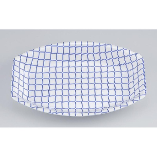 鮮魚トレー V-舟唄21-14 レースブルー シーピー化成