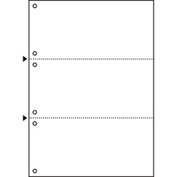 マルチ帳票エコノミー　Ａ４白紙３面６穴　２５００枚