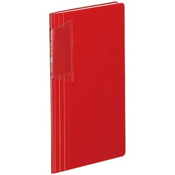 カードホルダー＜ノビータ＞１８０名用　赤×１０冊