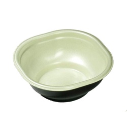 どんぶり容器 グルメ丼20本体K黒 デンカポリマー