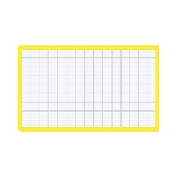 マグネット見出し　カード寸法４３×７４ｍｍ黄