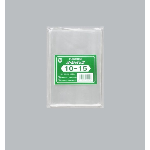 テープ無 OPP袋 オーピーパックC No.10-15 100枚入 福助工業